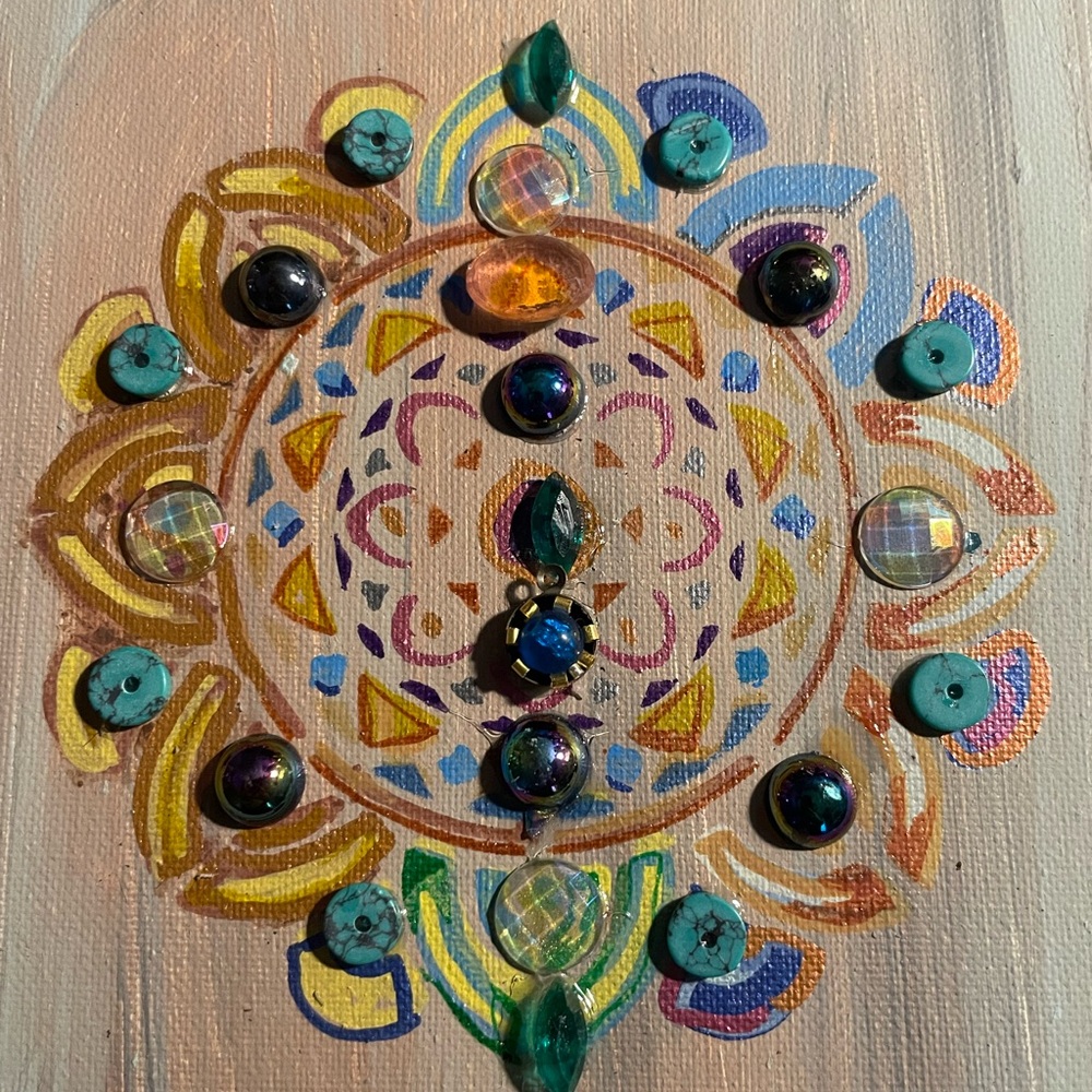 Colorful Mandala Canvas Art